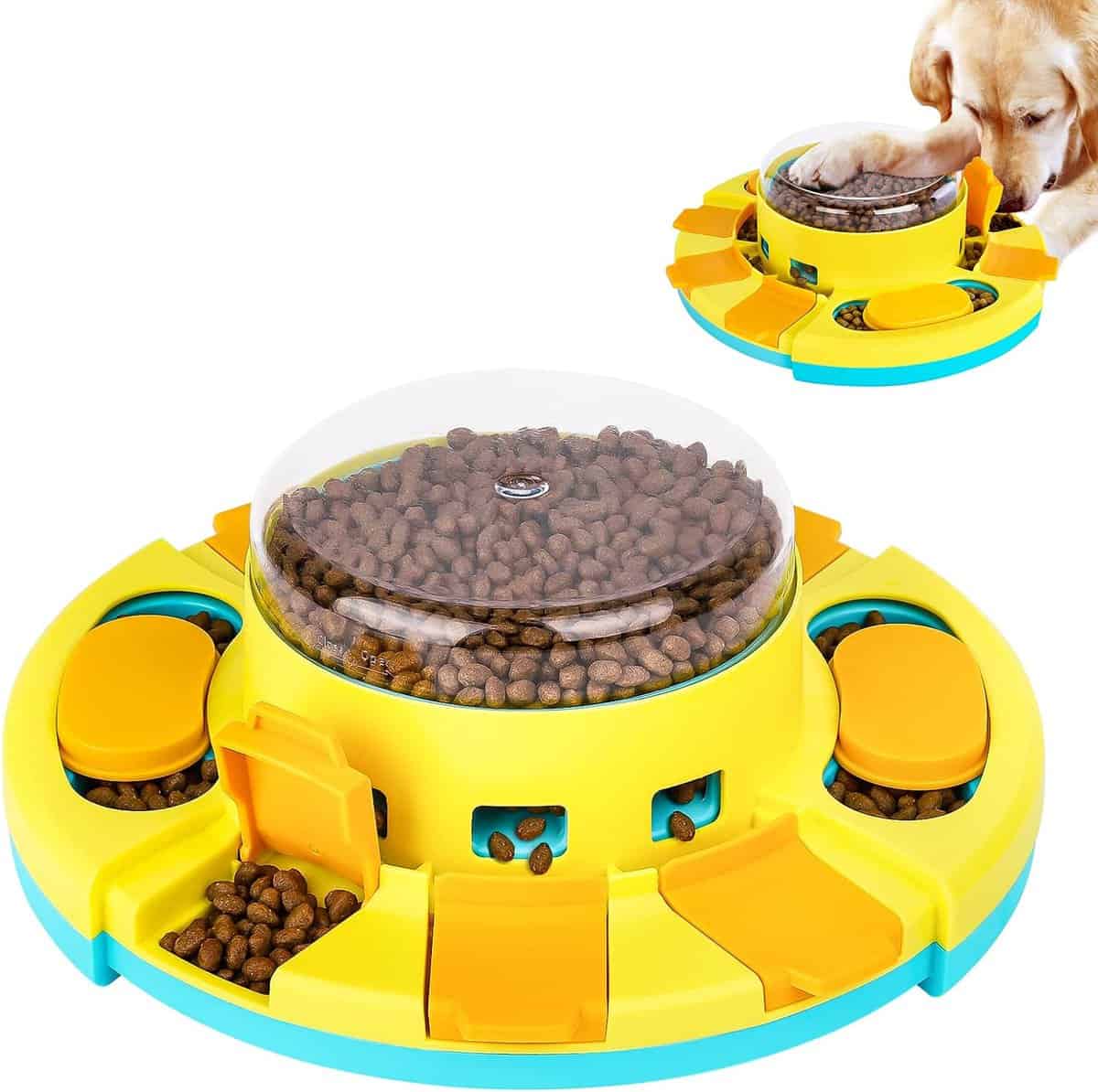 close up of 2 levels intermediate dog puzzle game