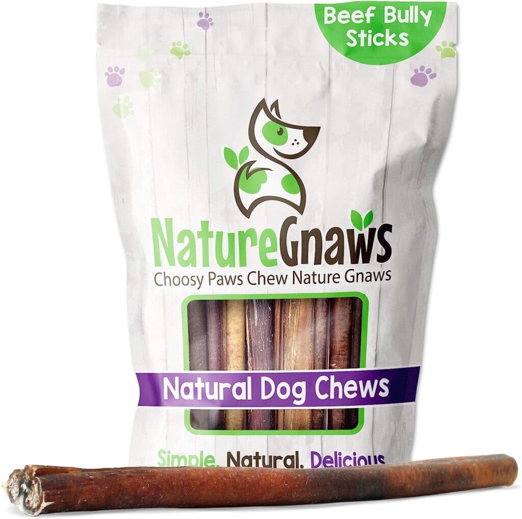 close up of nature gnaws bully sticks