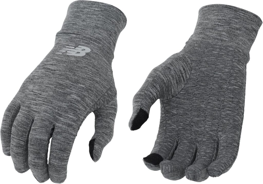 grey new balance gloves